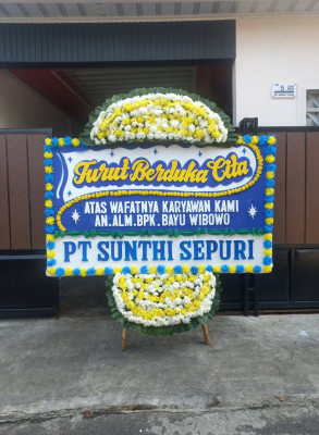 Papan Bunga Duka di Wesaput